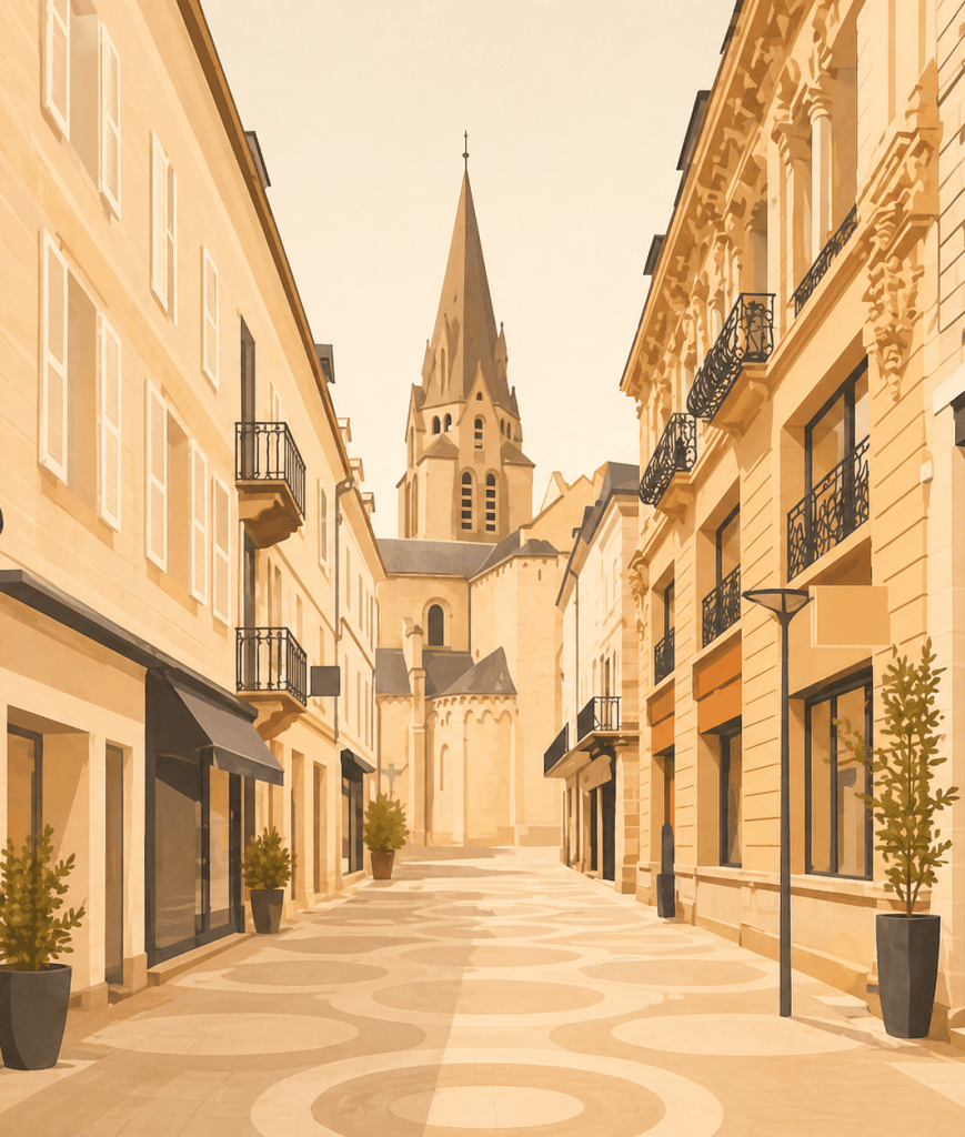 Illustration d'une rue à Brive