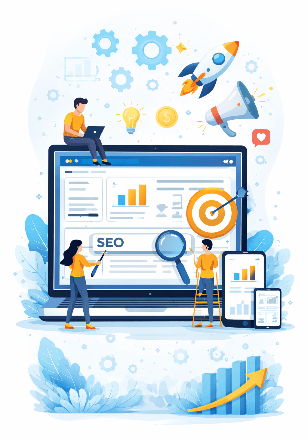 Illustration sur la création de sites web