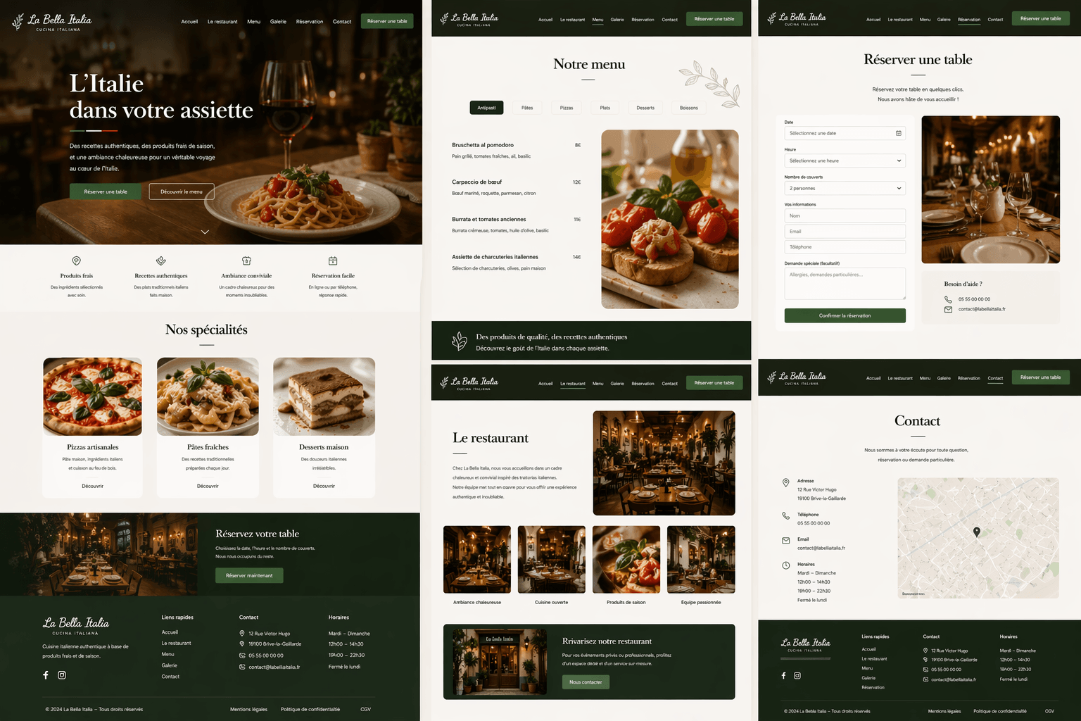 Illustration d'un site internet construit sur mesure